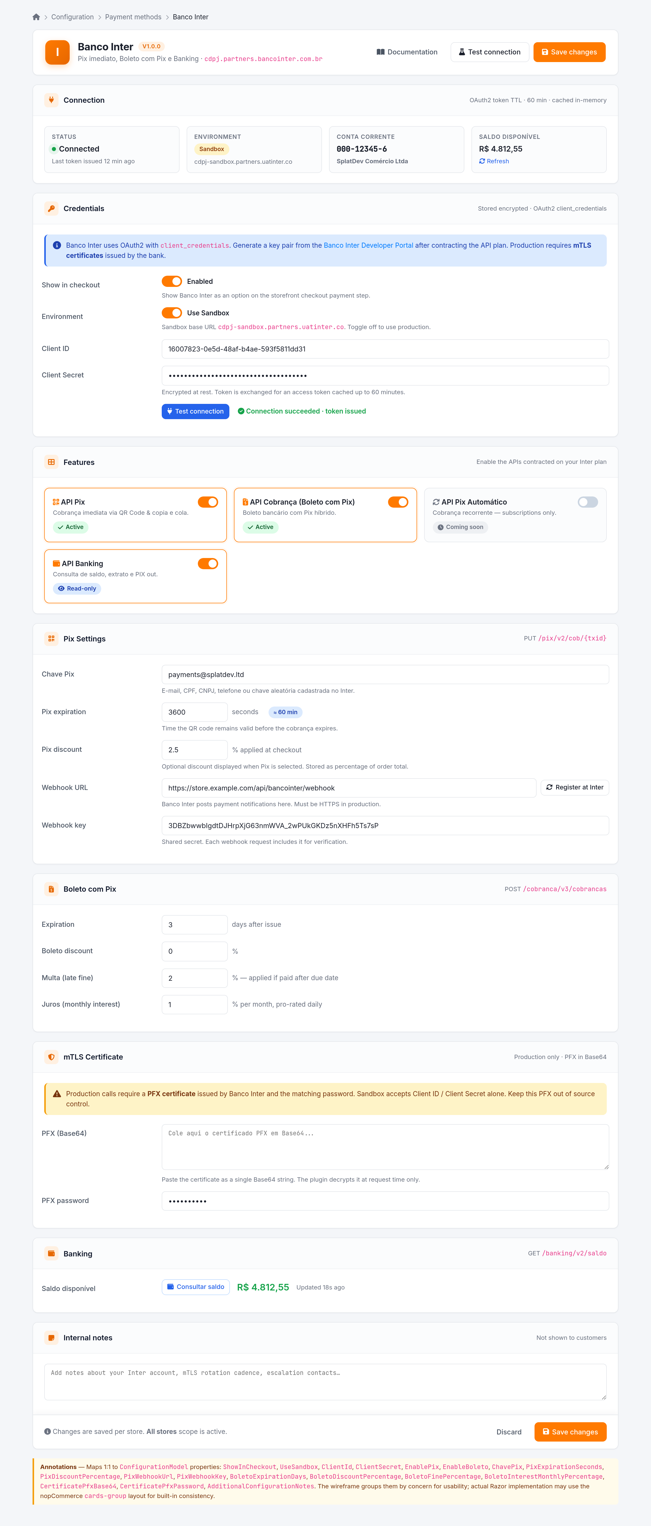 Admin Configuration