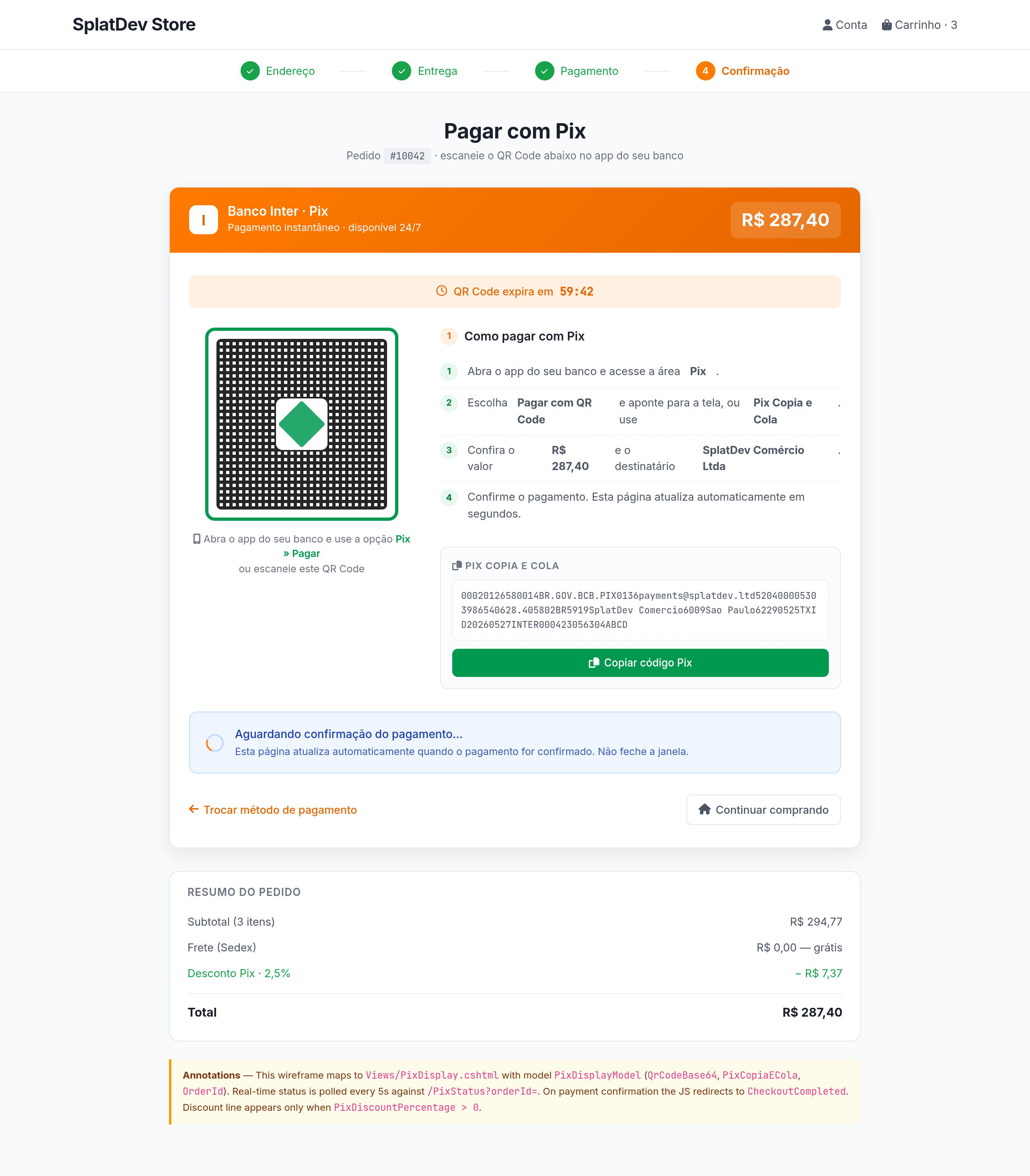 PIX Checkout